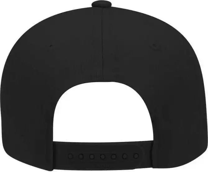 Otto 19 061 Cotton Twill Low Profile Pro Style Cap with Fabric Adjustable Hook Black / one Size Fits Most