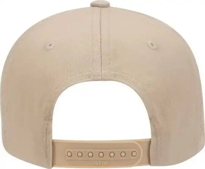 Otto 19-061 Cotton Twill Low Profile Pro Style Cap with Fabric Adjustable Hook - Khaki - one Size Fits Most