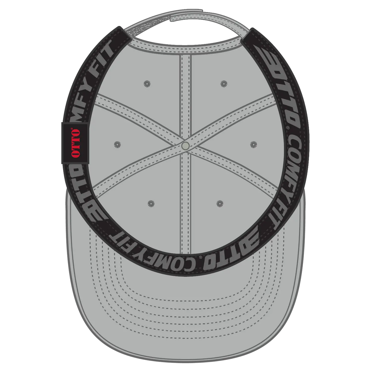 Otto 19-1 ?Otto Comfy Fit’ 6 Panel Low Profile Baseball Cap - Gray - 7 3/8’’ - 5/8’’