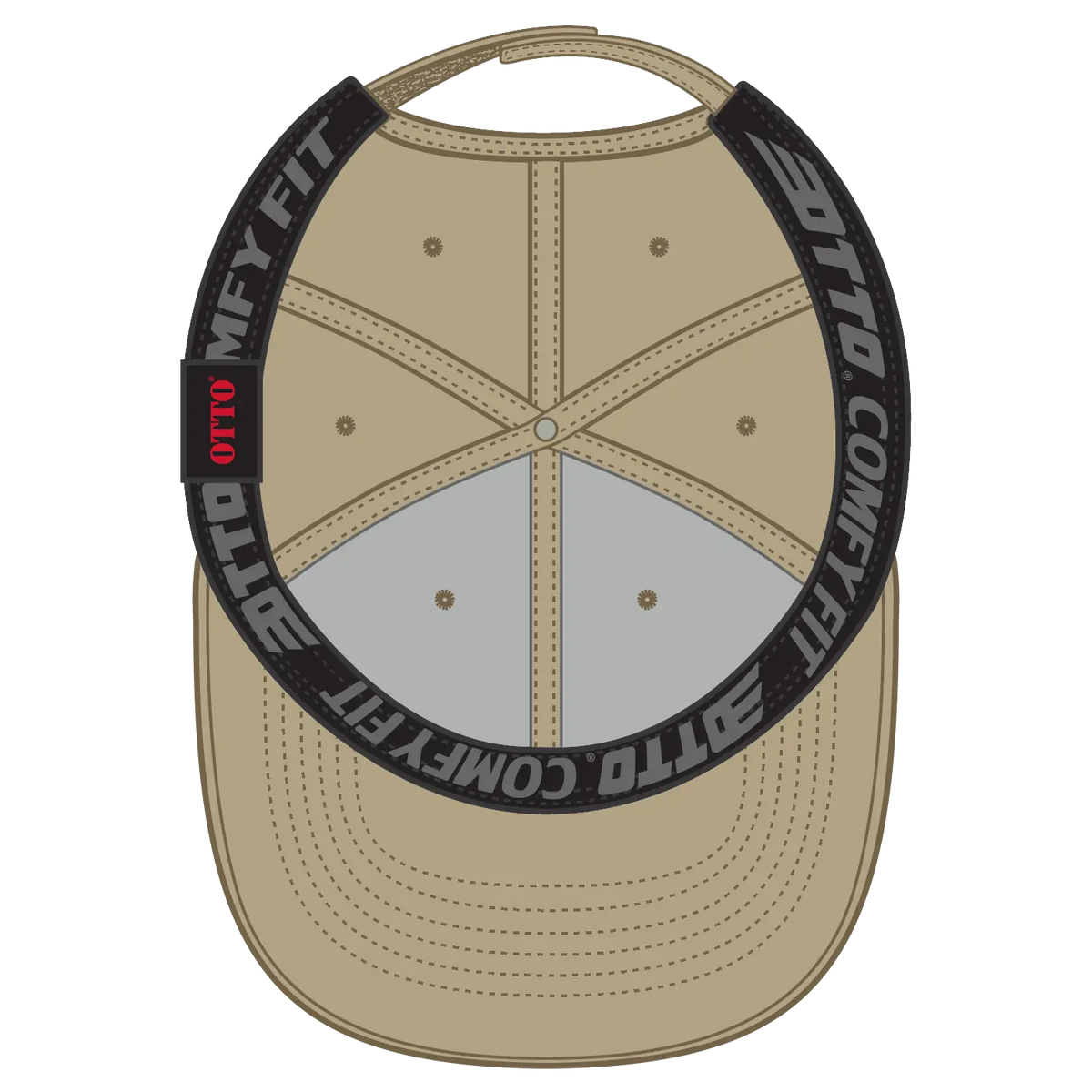 Otto 19-1 ?Otto Comfy Fit’ 6 Panel Low Profile Baseball Cap - Khaki