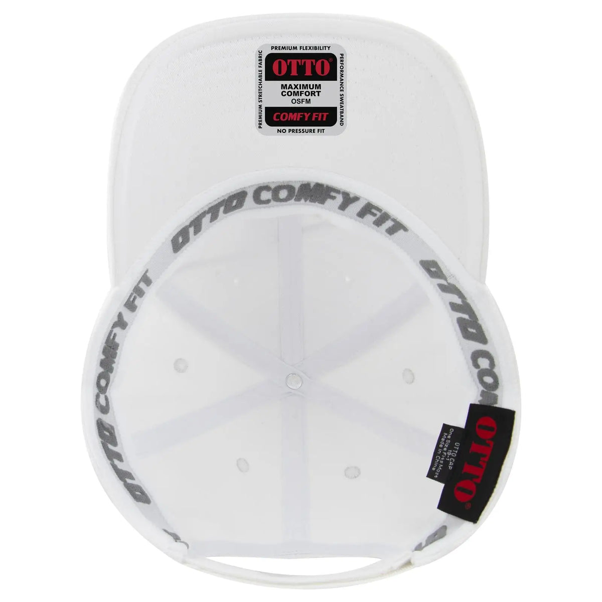 Otto 19-1 ?Otto Comfy Fit’ 6 Panel Low Profile Baseball Cap - White - 7 3/8’’ - 5/8’’