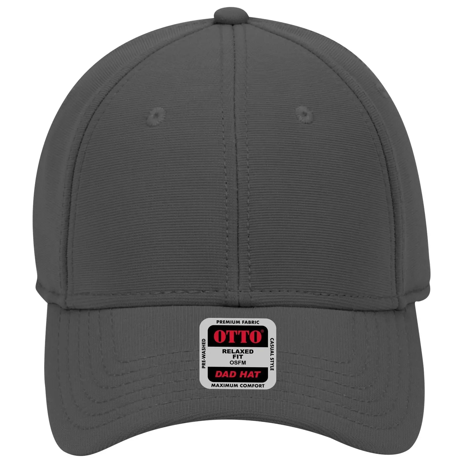 Otto 19-1051 6 Panel Low Profile Baseball Cap - Char. Gray - 7 3/8’’ - 5/8’’