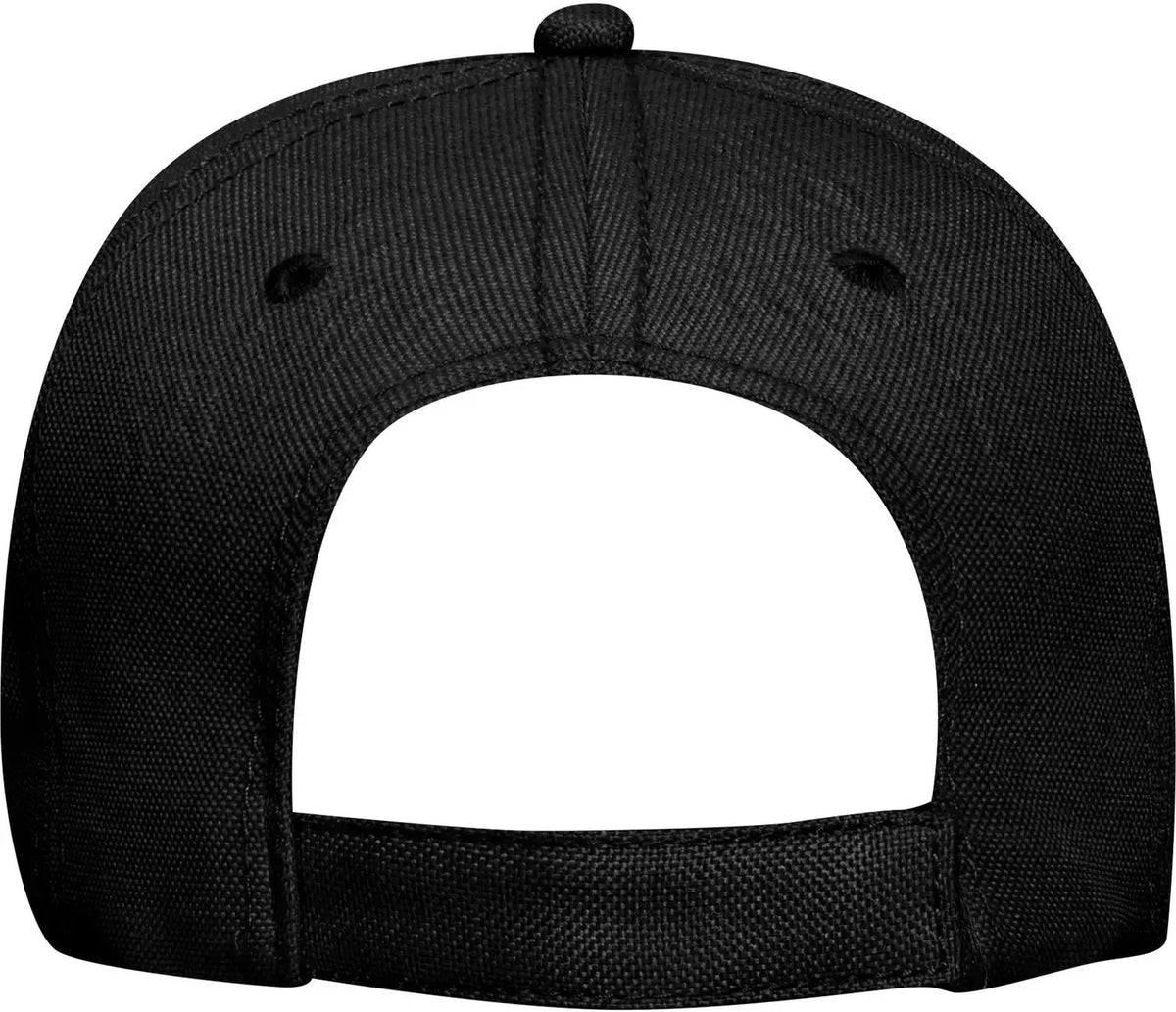 Otto 19-1066 6 Panel Low Profile Baseball Cap - Black - 1/2’’ - 7 5/8’’