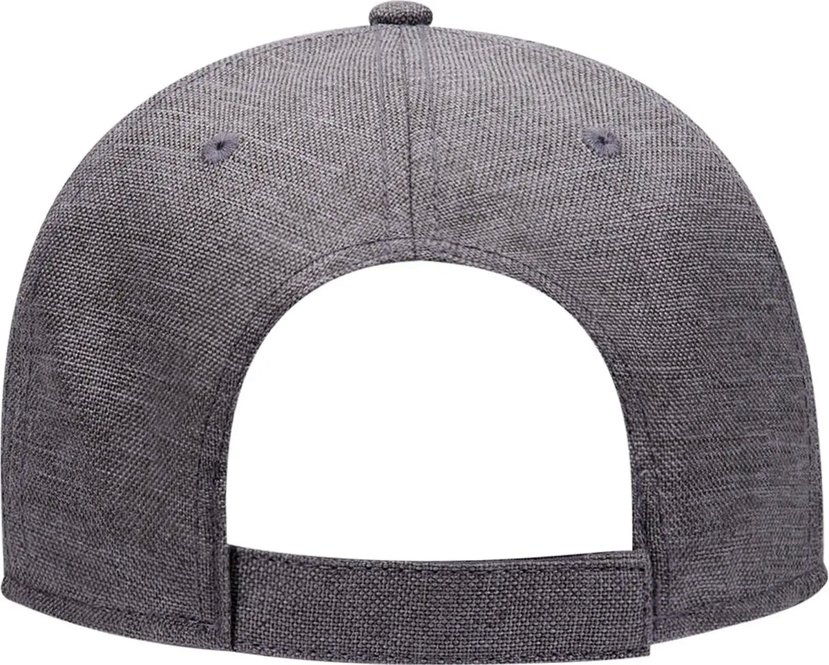 Otto 19-1066 6 Panel Low Profile Baseball Cap - Heath. Ch. Gray - 1/2’’ - 7 5/8’’