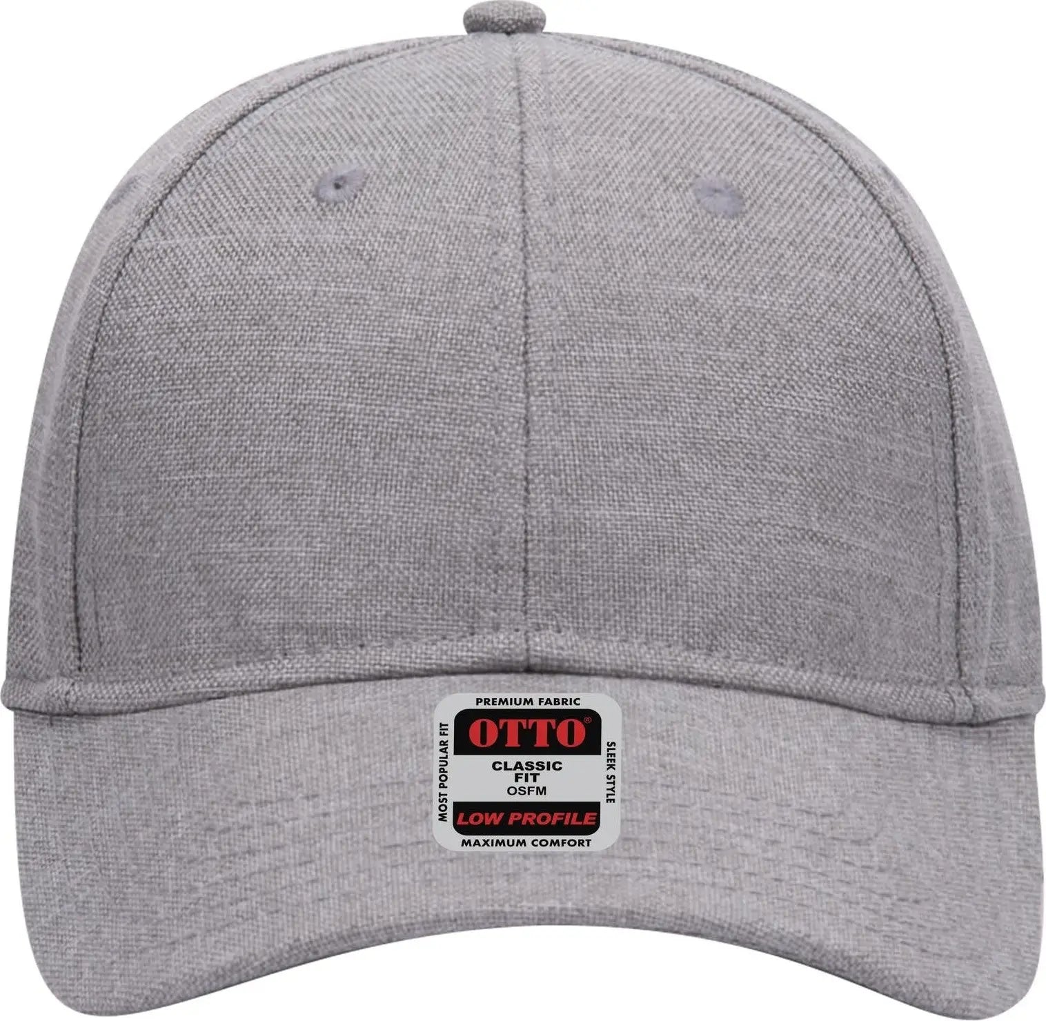 Otto 19-1066 6 Panel Low Profile Baseball Cap - Heath. Gray - 1/2’’ - 7 5/8’’