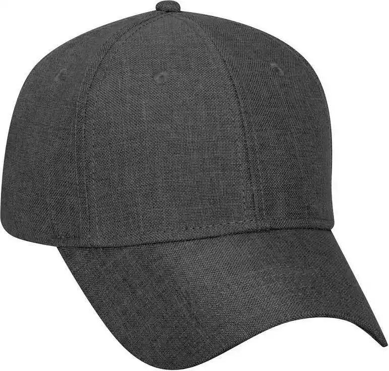 Otto 19-1066 6 Panel Low Profile Baseball Cap - Heather Charcoal Gray - Dark / one Size Fits Most