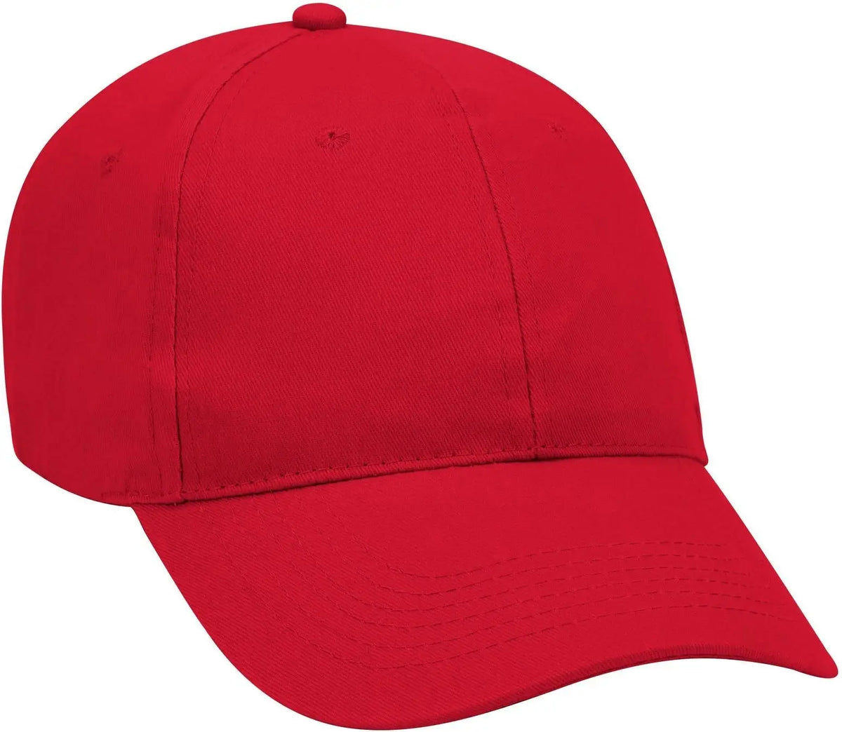 Otto 19-1109 6 Panel Low Profile Baseball Cap - Red - 1/2’’ - 7 5/8’’