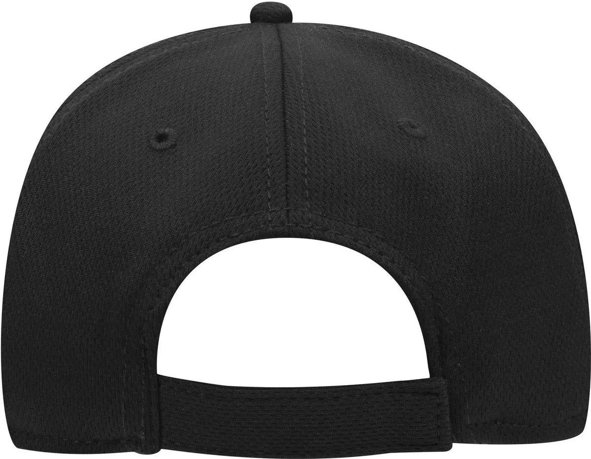 Otto 19-1122 6 Panel Low Profile Baseball Cap - Black - 1/2’’ - 7 5/8’’