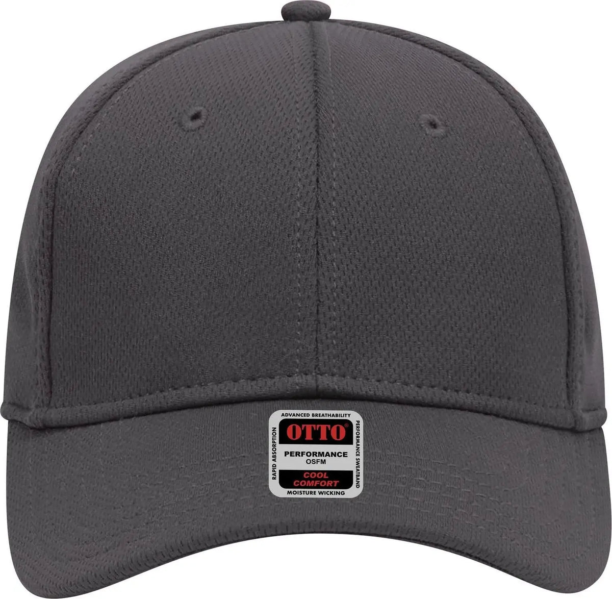 Otto 19-1122 6 Panel Low Profile Baseball Cap - Char. Gray - 1/2’’ - 7 5/8’’