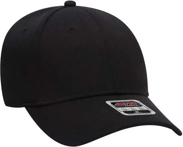 Otto 19-1122 Sweatband 6 Panel Low Profile Baseball Cap - Black - one Size Fits Most