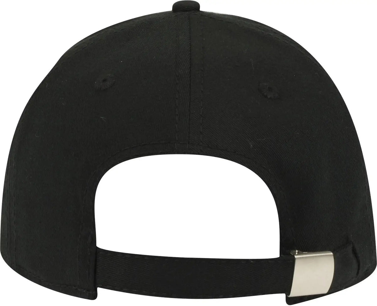 Otto 19-1203 6 Panel Low Profile Baseball Cap - Black - 1/2’’ - 7 5/8’’