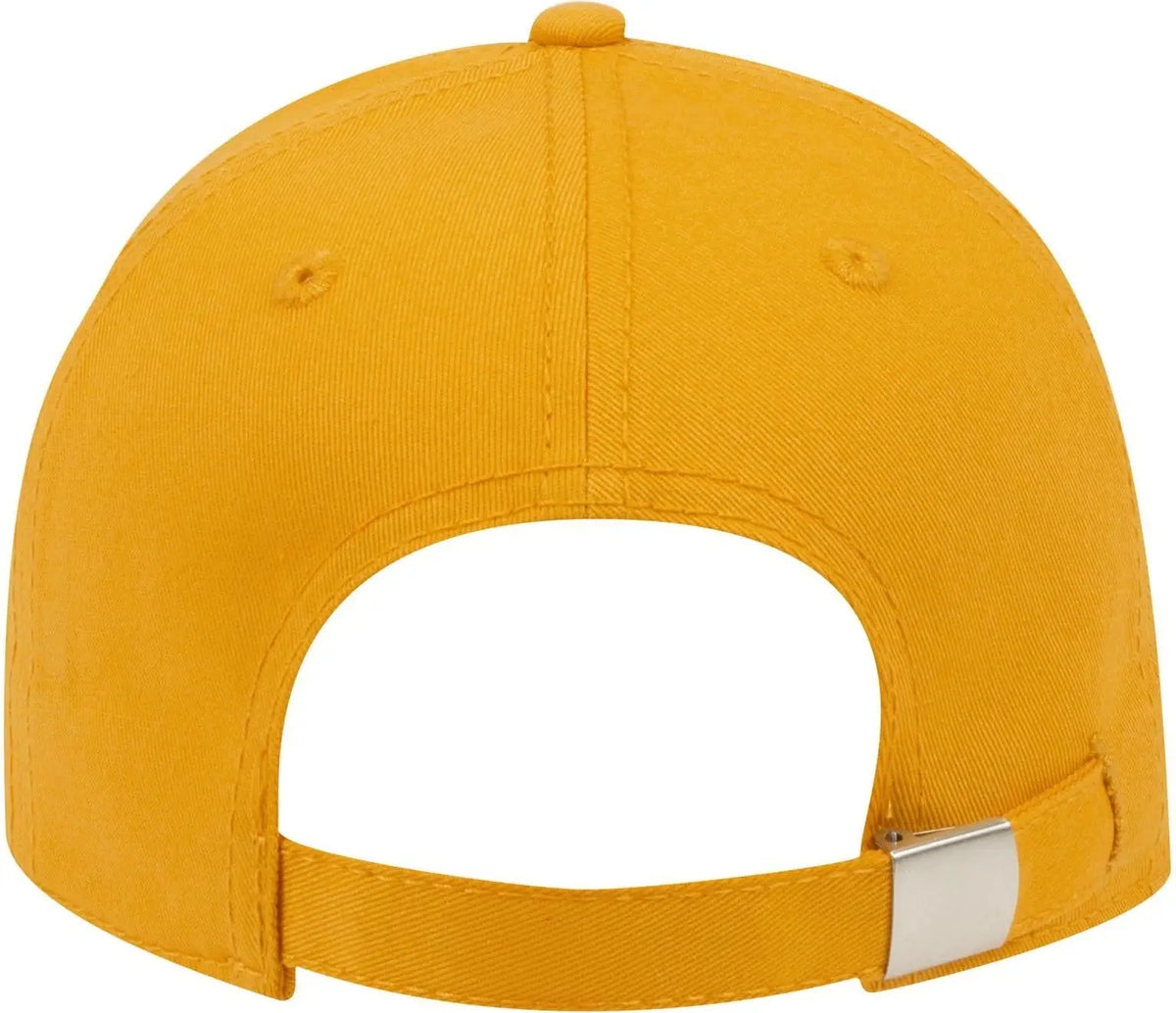 Otto 19-1203 6 Panel Low Profile Baseball Cap - Gold