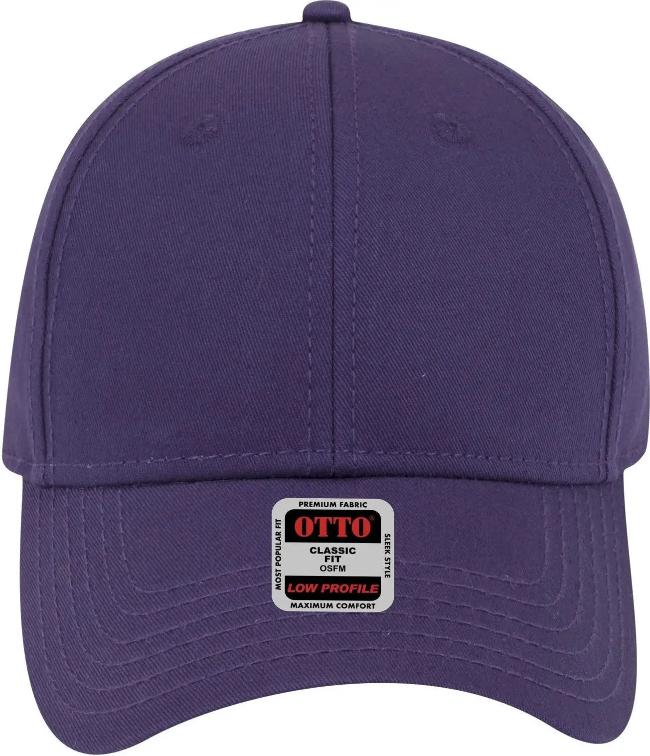 Otto 19-1203 6 Panel Low Profile Baseball Cap - Purple - 1/2’’ - 7 5/8’’