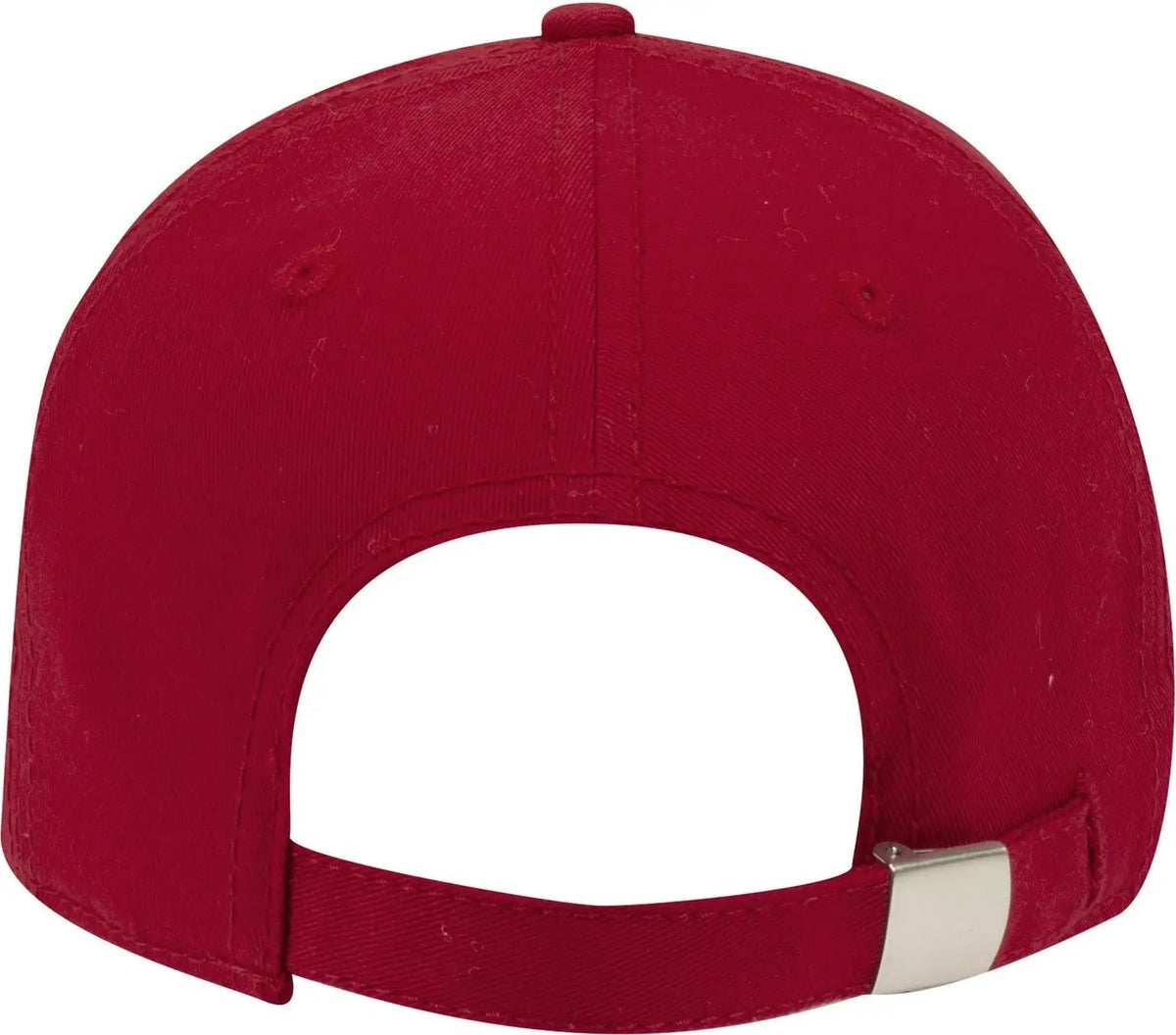 Otto 19-1203 6 Panel Low Profile Baseball Cap - Red - 1/2’’ - 7 5/8’’
