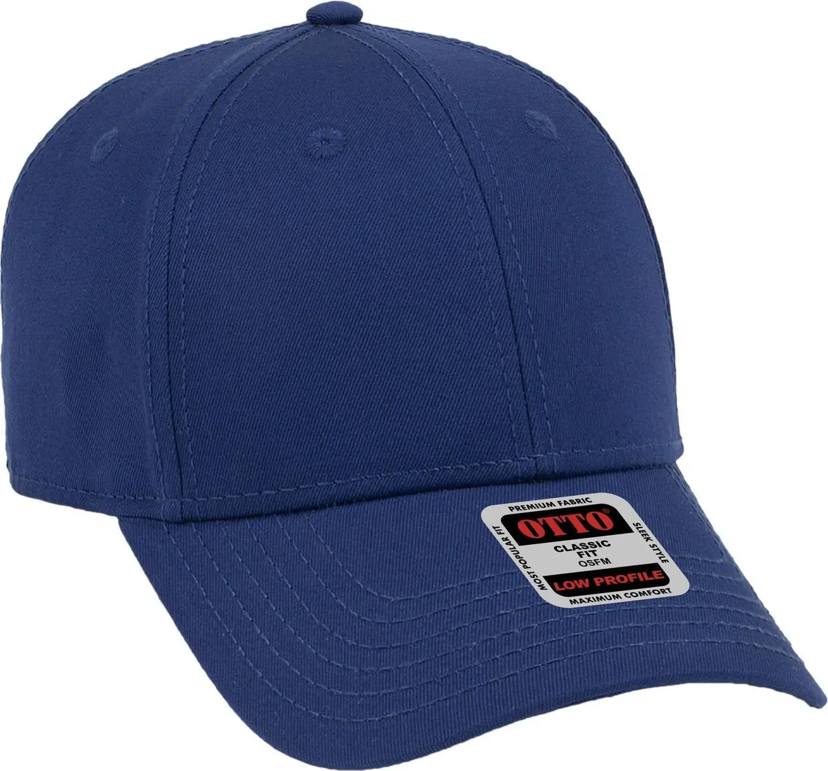 Otto 19-1203 6 Panel Low Profile Baseball Cap - Royal - 1/2’’ - 7 5/8’’