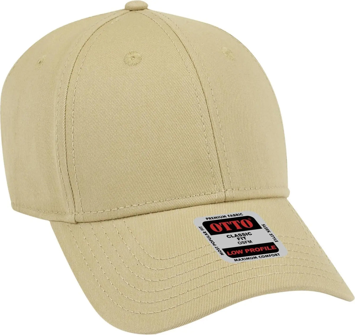 Otto 19-1203 6 Panel Low Profile Baseball Cap - Vegas Gold - 1/2’’ - 7 5/8’’