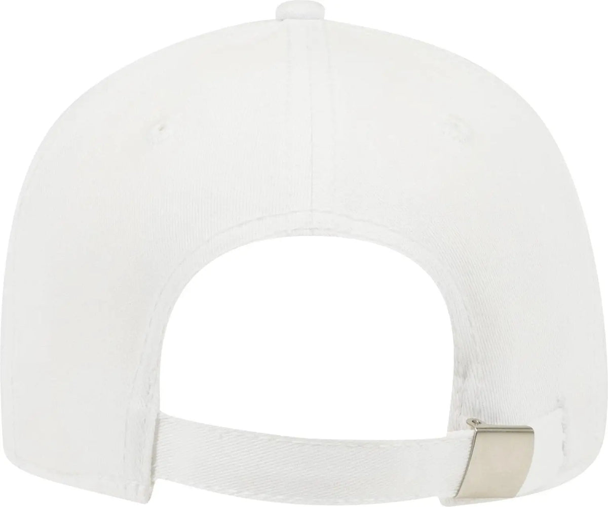 Otto 19-1203 6 Panel Low Profile Baseball Cap - White - 1/2’’ - 7 5/8’’