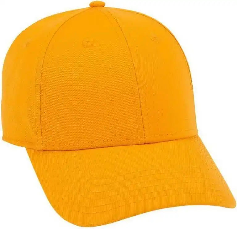 Otto 19-1203 Superior Cotton Twill 6 Panel Low Profile Baseball Cap - Gold - one Size Fits Most