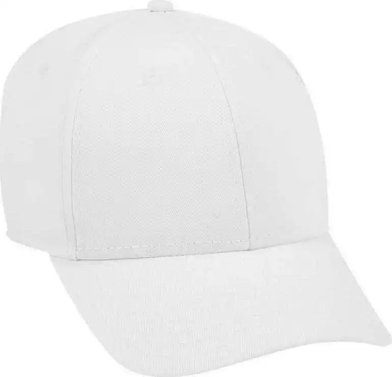 Otto 19-1203 Superior Cotton Twill 6 Panel Low Profile Baseball Cap - White - one Size Fits Most