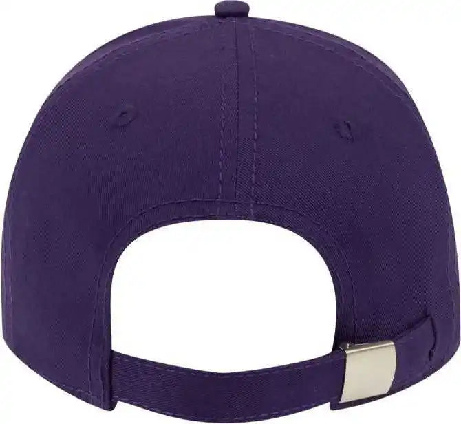 Otto 19-1203 Superior Cotton Twill 6 Panel Low Profile Baseball Cap - Purple - one Size Fits Most