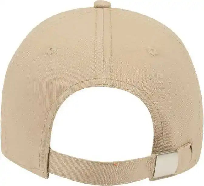 Otto 19-1203 Superior Cotton Twill 6 Panel Low Profile Baseball Cap - Khaki - one Size Fits Most