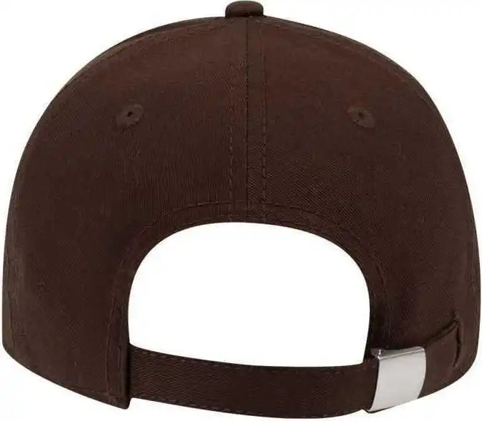 Otto 19-1203 Superior Cotton Twill 6 Panel Low Profile Baseball Cap - Brown - one Size Fits Most
