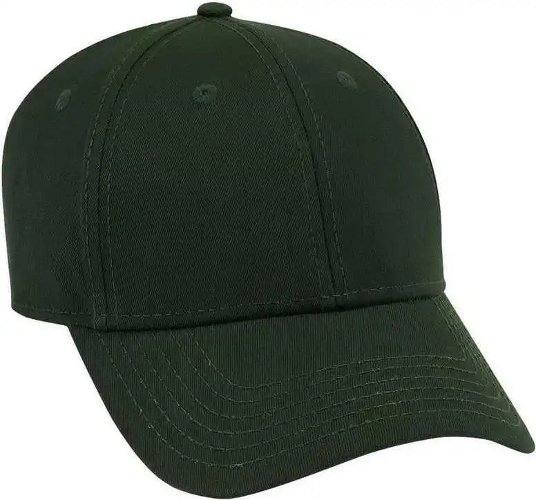 Otto 19-1203 Superior Cotton Twill 6 Panel Low Profile Baseball Cap - Dark Green - Forest / one Size Fits Most