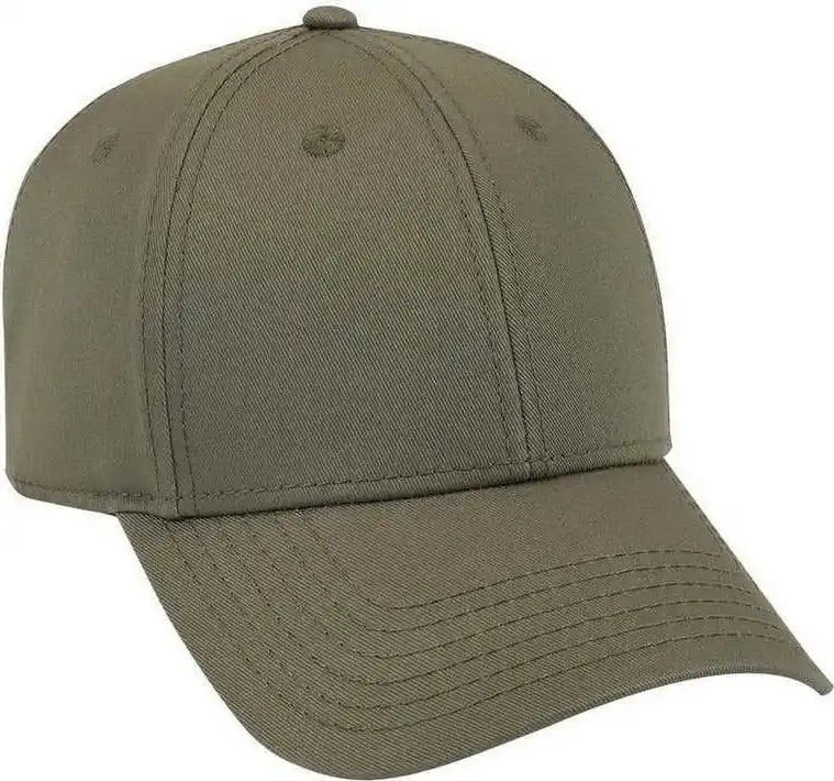 Otto 19-1203 Superior Cotton Twill 6 Panel Low Profile Baseball Cap - Olive Green - one Size Fits Most