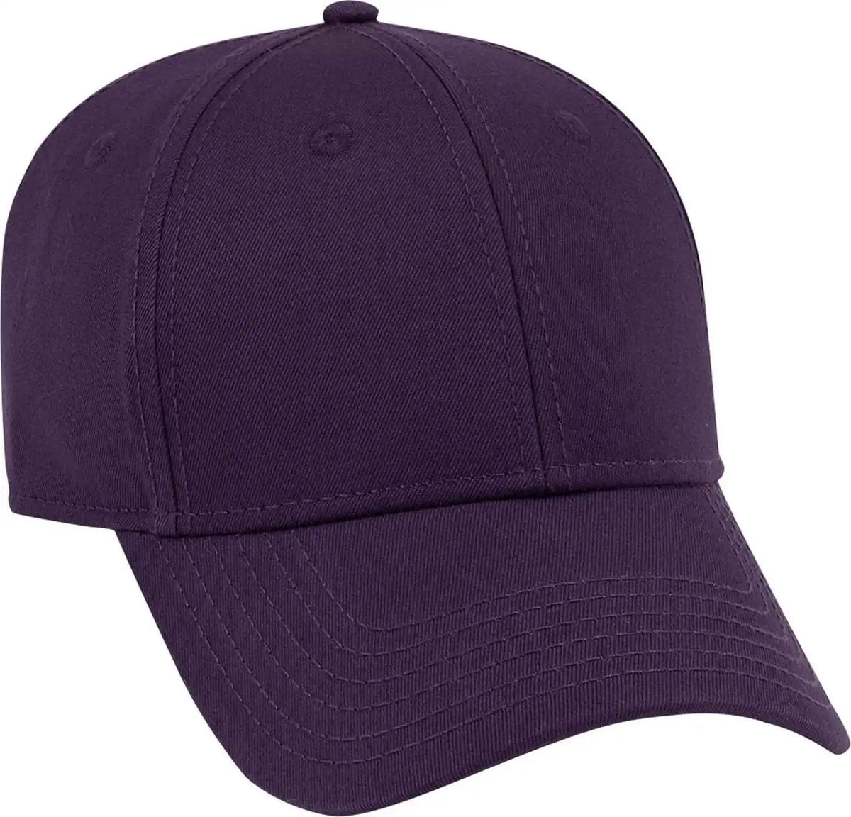Otto 19-1203 Superior Cotton Twill 6 Panel Low Profile Baseball Cap - Purple - one Size Fits Most