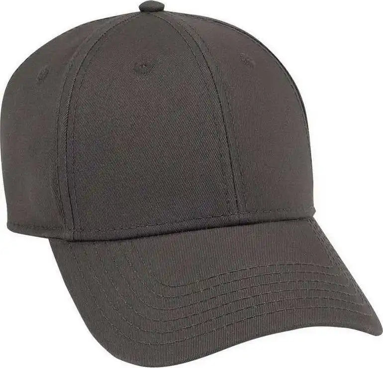 Otto 19-1203 Superior Cotton Twill 6 Panel Low Profile Baseball Cap - Charcoal Gray - Dark / one Size Fits Most