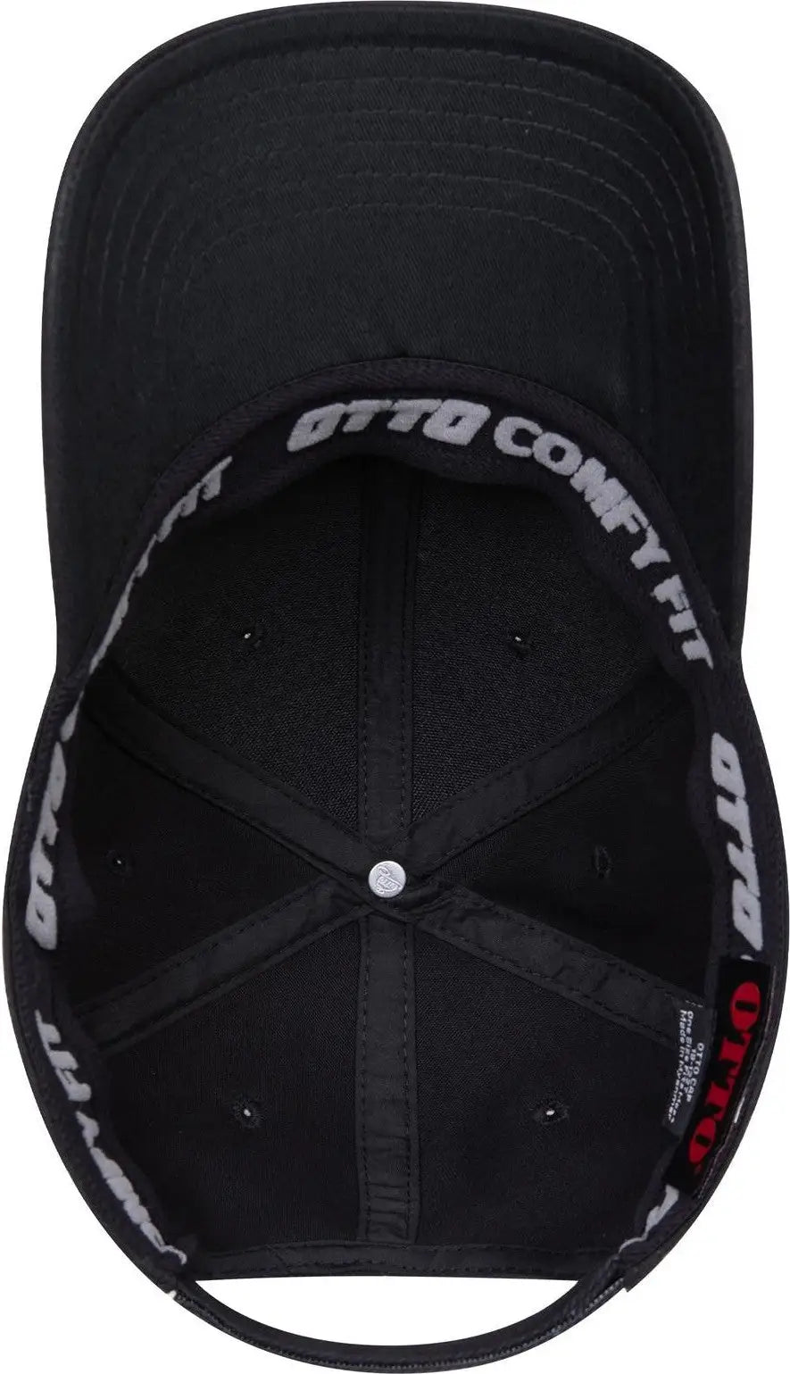 Otto 19-1227 ?Otto Comfy Fit’ 6 Panel Low Profile Baseball Cap - Black - 1/2’’ - 7 5/8’’