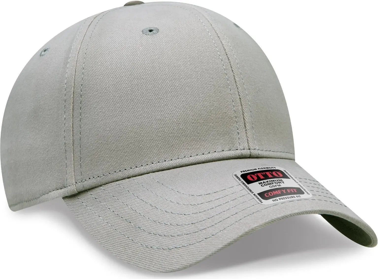 Otto 19-1227 ?Otto Comfy Fit’ 6 Panel Low Profile Baseball Cap - Gray - 1/2’’ - 7 5/8’’