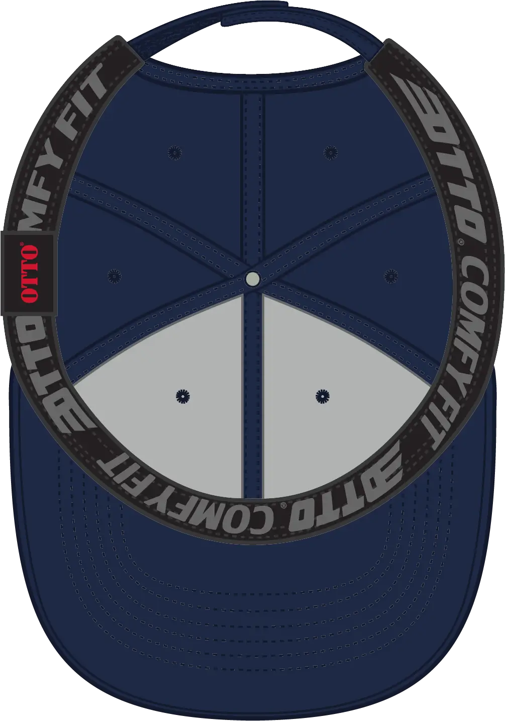 Otto 19-1227 ?Otto Comfy Fit’ 6 Panel Low Profile Baseball Cap - Navy - 1/2’’ - 7 5/8’’
