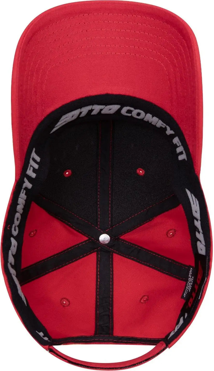 Otto 19-1227 ?Otto Comfy Fit’ 6 Panel Low Profile Baseball Cap - Red - 1/2’’ - 7 5/8’’