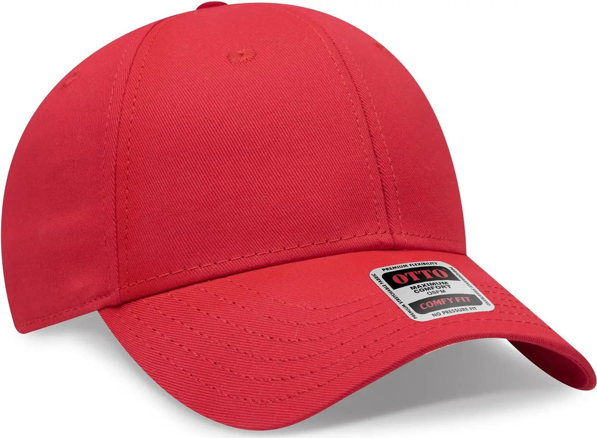 Otto 19-1227 ?Otto Comfy Fit’ 6 Panel Low Profile Baseball Cap - Red - 1/2’’ - 7 5/8’’