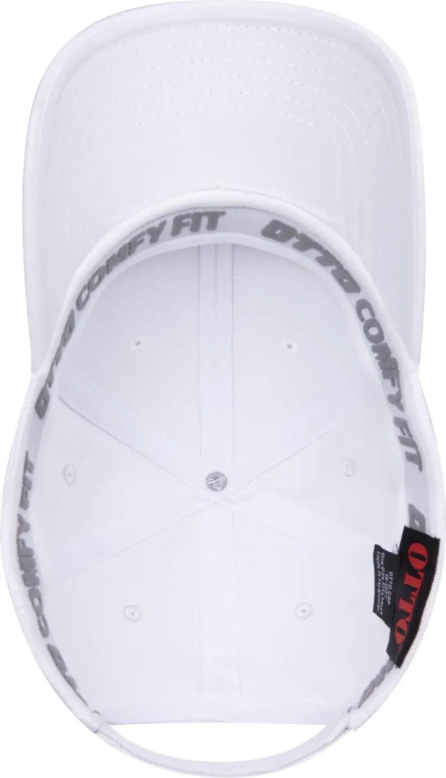 Otto 19-1227 ?Otto Comfy Fit’ 6 Panel Low Profile Baseball Cap - White - 1/2’’ - 7 5/8’’