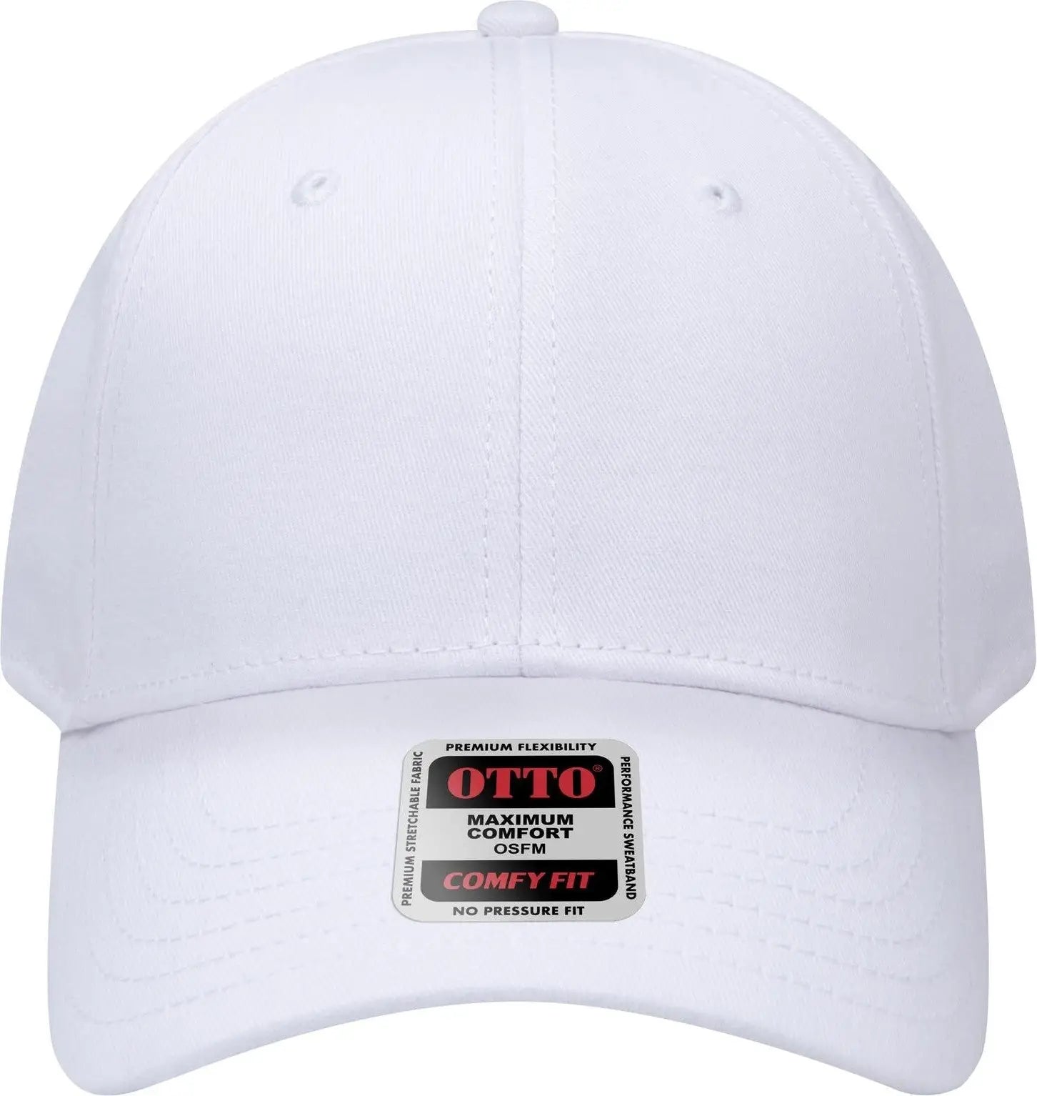 Otto 19-1227 ?Otto Comfy Fit’ 6 Panel Low Profile Baseball Cap - White - 1/2’’ - 7 5/8’’