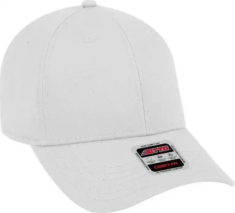 Otto 19-1227 Ultra Fine Brushed Stretchable Superior Cotton Twill 6 Panel Low Profile Baseball Cap - White - one Size