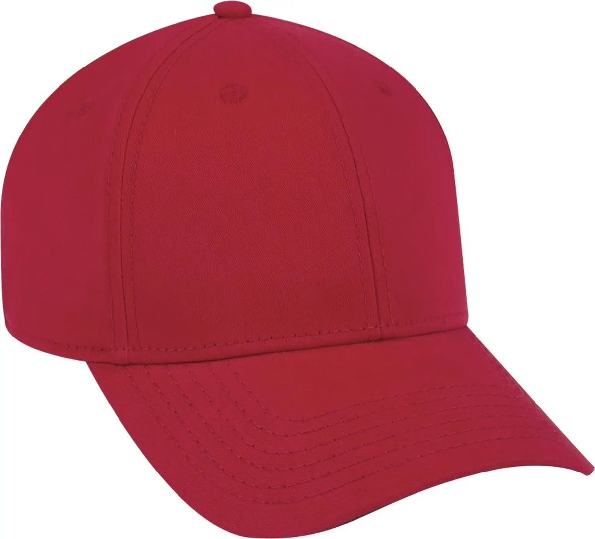 Otto 19-1227a 6 Panel Low Profile Baseball Cap - Red - 1/2’’ - 7 5/8’’