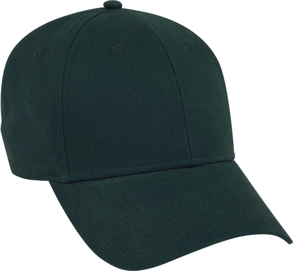 Otto 19-1229 6 Panel Low Profile Baseball Cap - Dk. Green - 1/2’’ - 7 5/8’’