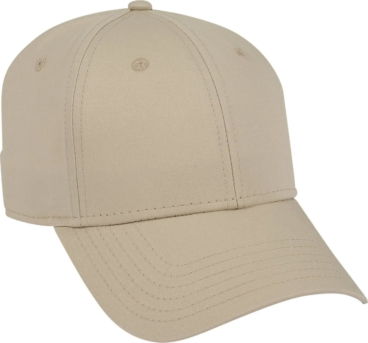 Otto 19-1229 6 Panel Low Profile Baseball Cap - Khaki - 1/2’’ - 7 5/8’’
