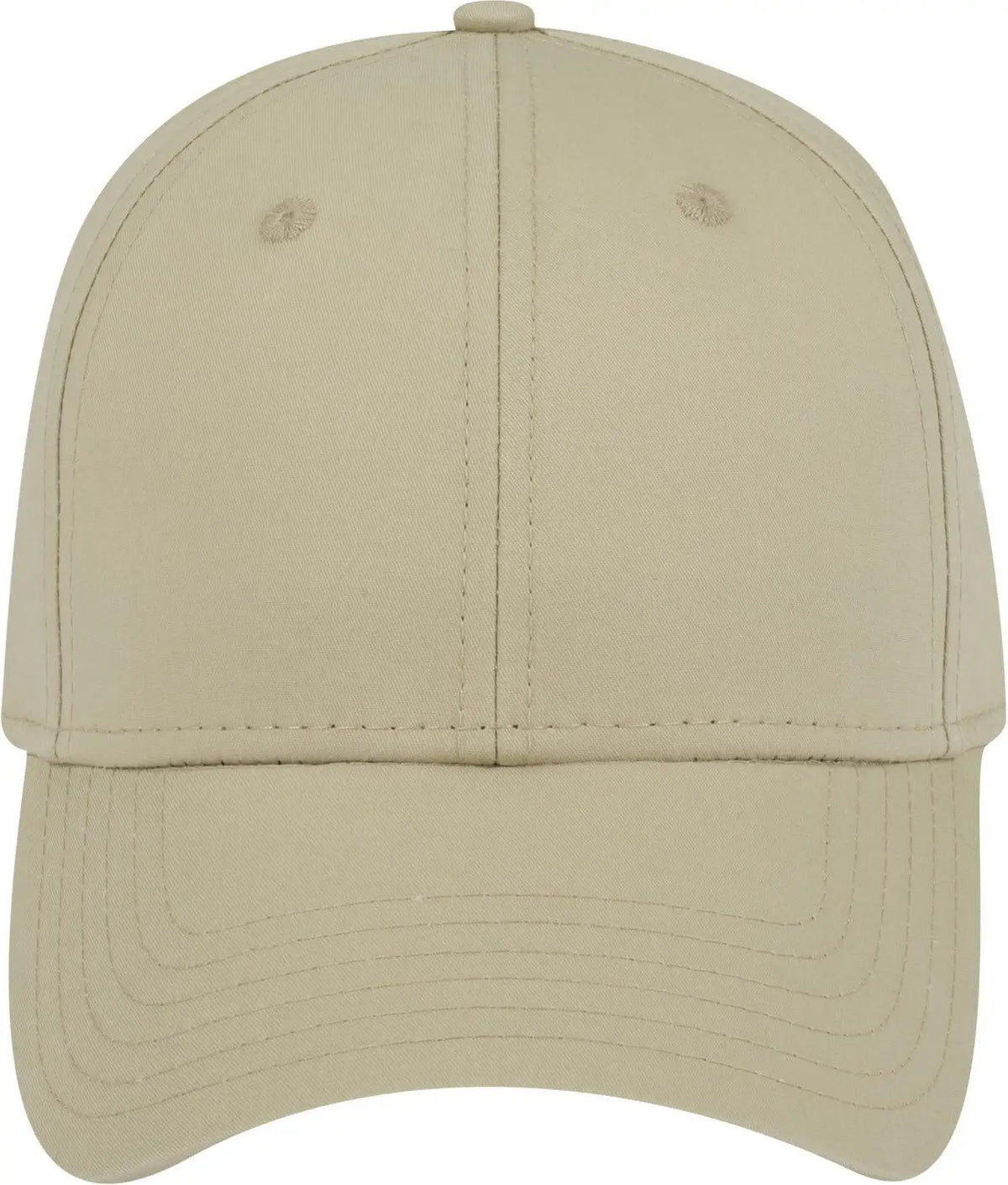 Otto 19-1229 6 Panel Low Profile Baseball Cap - Khaki - 1/2’’ - 7 5/8’’