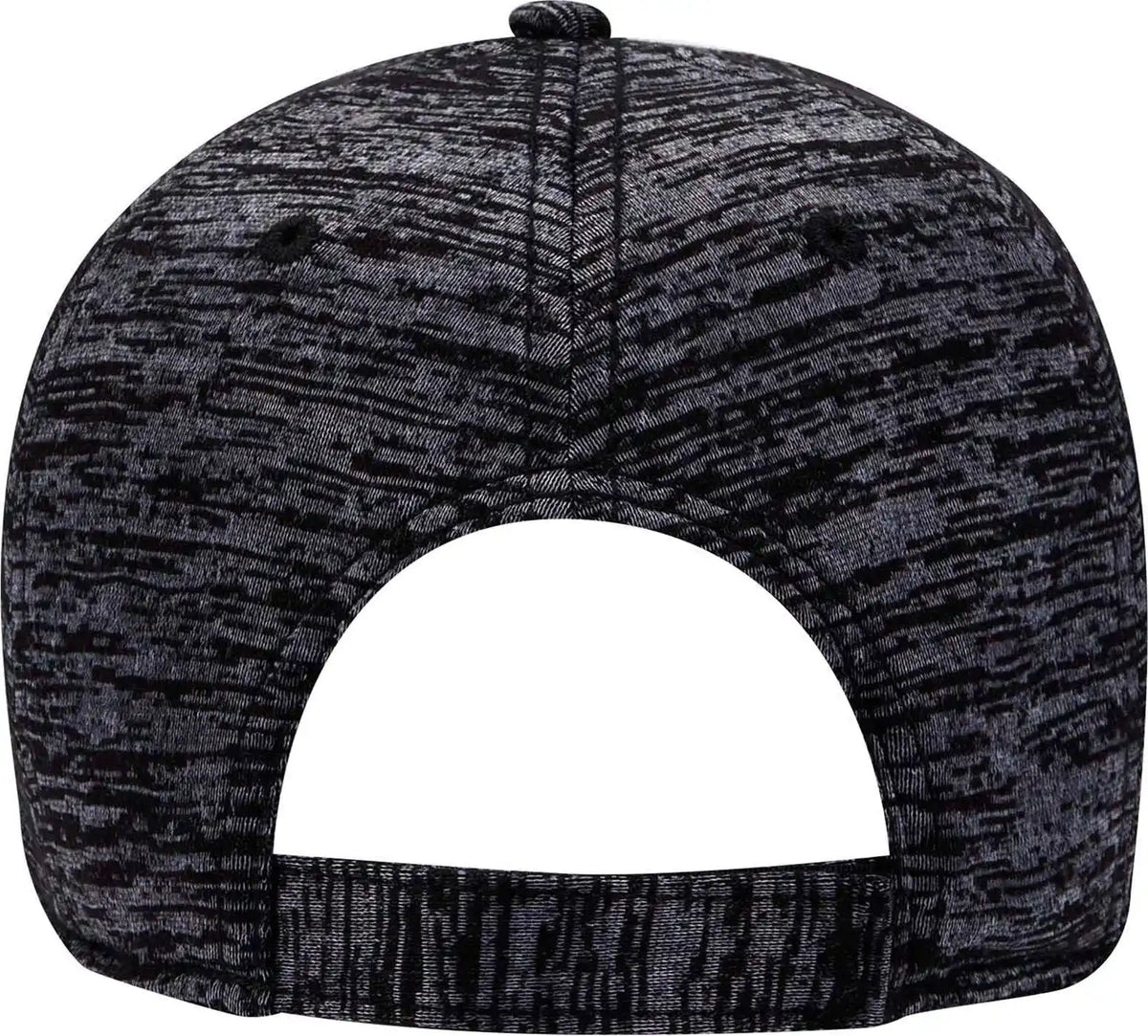 Otto 19-1232 Comfy Fit 6 Panel Low Profile Baseball Cap - Black Heather - one Size Fits Most
