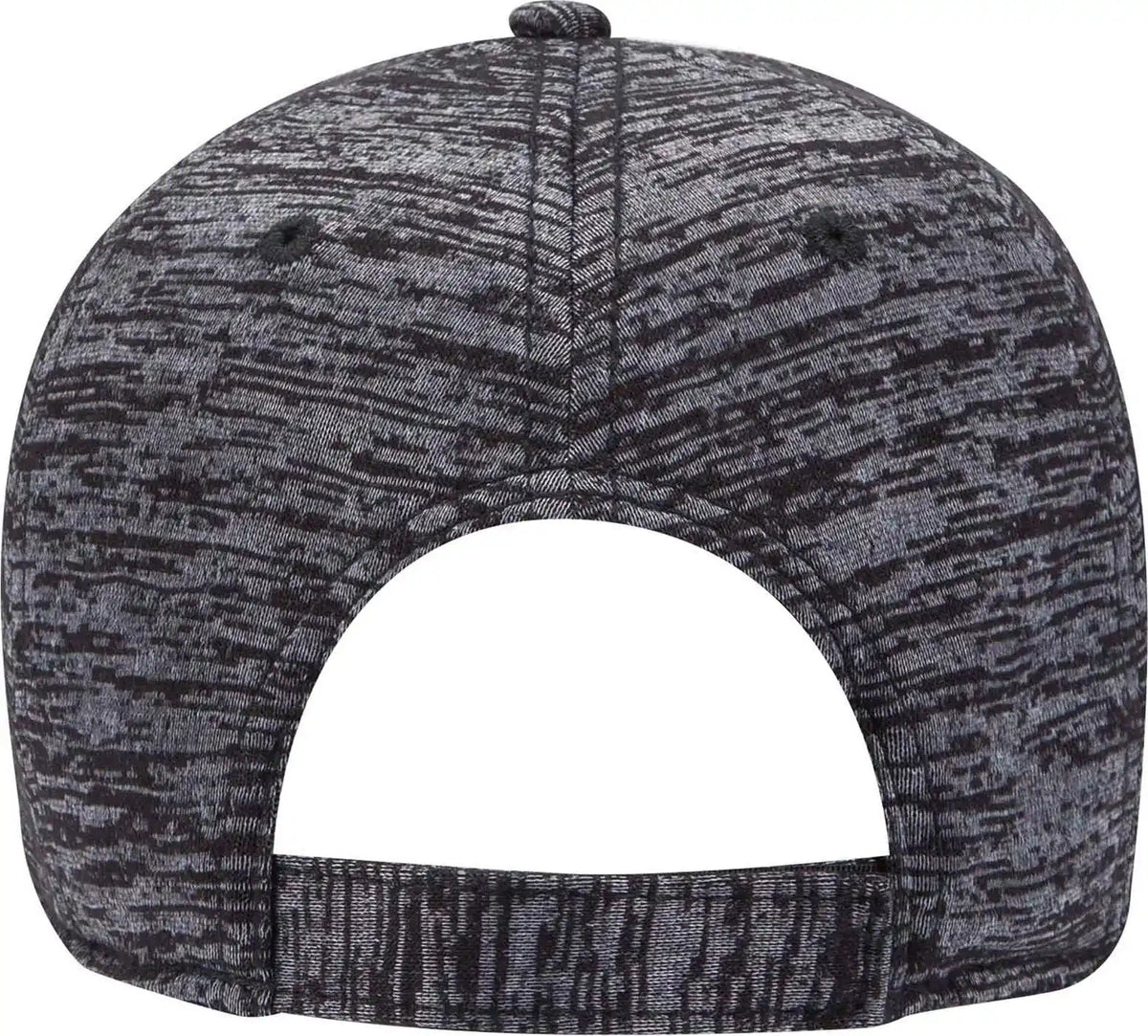 Otto 19-1232 Comfy Fit 6 Panel Low Profile Baseball Cap - Heather Black - one Size Fits Most