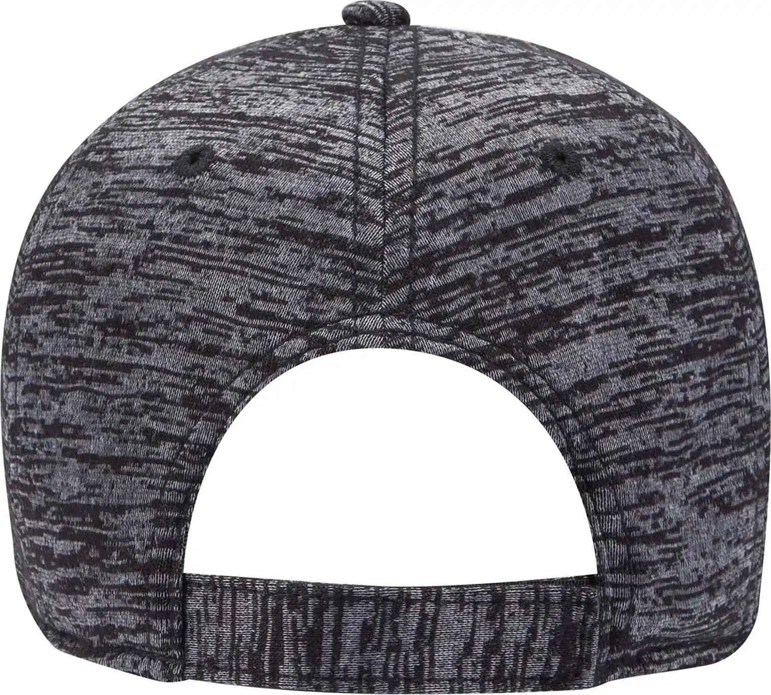 Otto 19-1232 Comfy Fit 6 Panel Low Profile Baseball Cap - Heather Black - one Size Fits Most