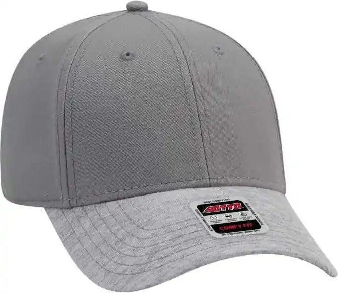 Otto 19-1232 Comfy Fit 6 Panel Low Profile Baseball Cap - Heather Gray - one Size Fits Most