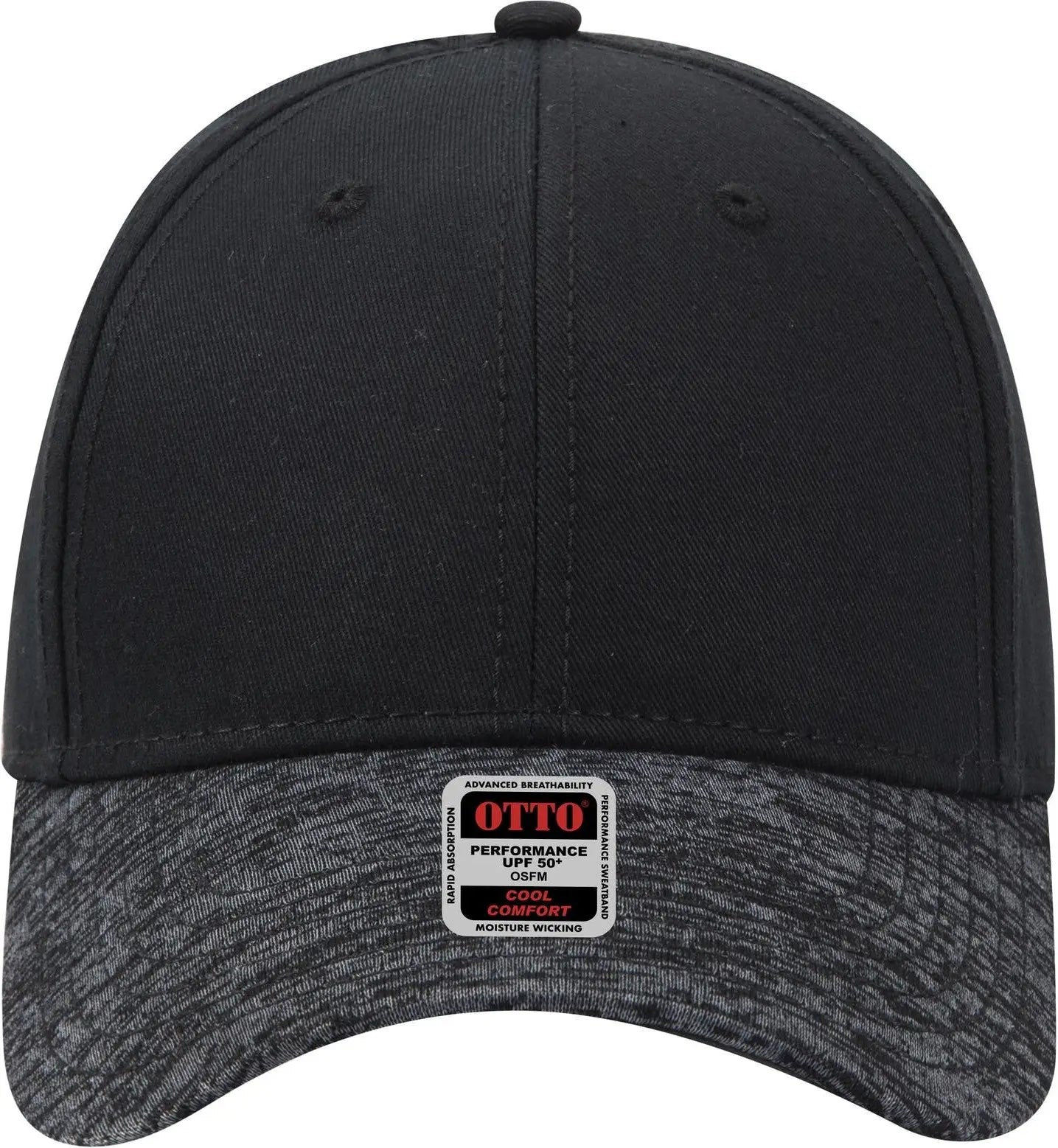 Otto 19-1232 ?Otto Comfy Fit’ 6 Panel Low Profile Baseball Cap - Hth.blk/blk - 1/2’’ - 7 5/8’’