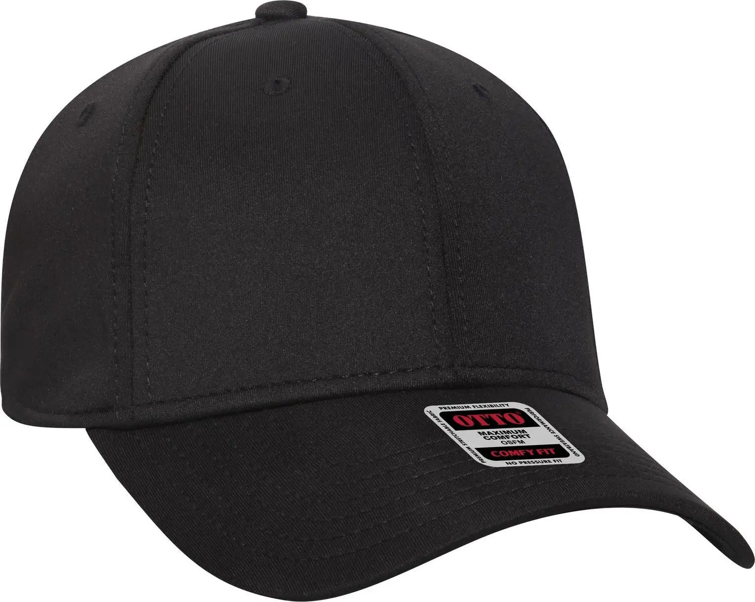Otto 19-1232 ?Otto Comfy Fit’ 6 Panel Low Profile Baseball Cap - Black - 1/2’’ - 7 5/8’’