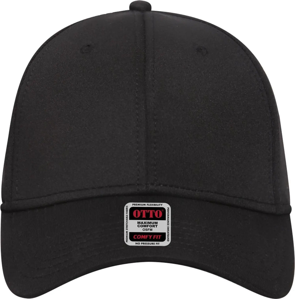 Otto 19-1232 ?Otto Comfy Fit’ 6 Panel Low Profile Baseball Cap - Black - 1/2’’ - 7 5/8’’