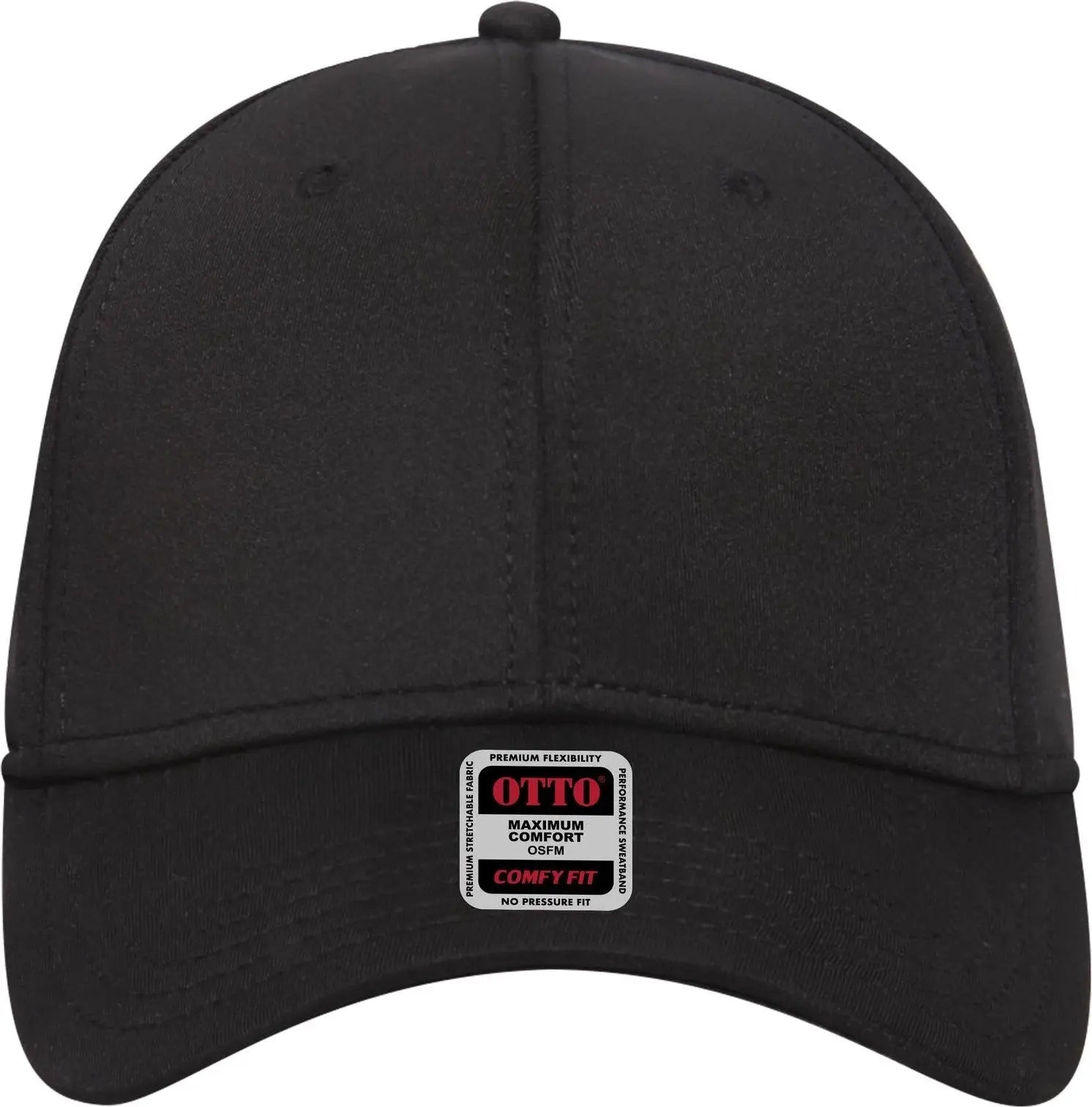 Otto 19-1232 ?Otto Comfy Fit’ 6 Panel Low Profile Baseball Cap - Black - 1/2’’ - 7 5/8’’